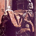 Gian Lorenzo Bernini Canvas Paintings - Tomb of Pope Alexander VII [detail]